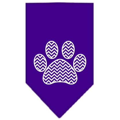 “Chevron Paw” Cotton Pet Bandana from As You Wish Apparel – Dog Fashion Bandana