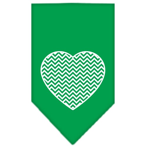 “Chevron Heart” Cotton Pet Bandana from As You Wish Apparel – Dog Fashion Bandana