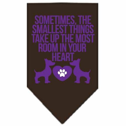 “Sometimes, The Smallest Things Take Up The Most Room In Your Heart” Cotton Pet Bandana from As You Wish Apparel – Dog Love Bandana