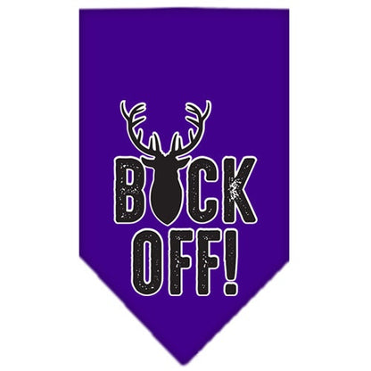 “Buck Off” Cotton Pet Bandana from As You Wish Apparel – Dog Humor Bandana