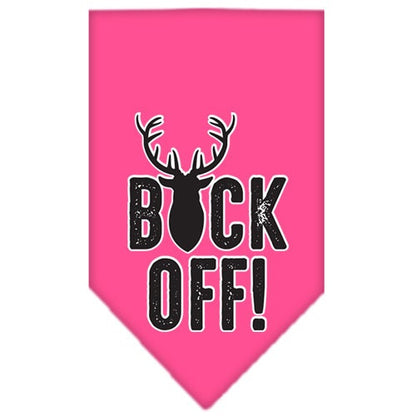 “Buck Off” Cotton Pet Bandana from As You Wish Apparel – Dog Humor Bandana