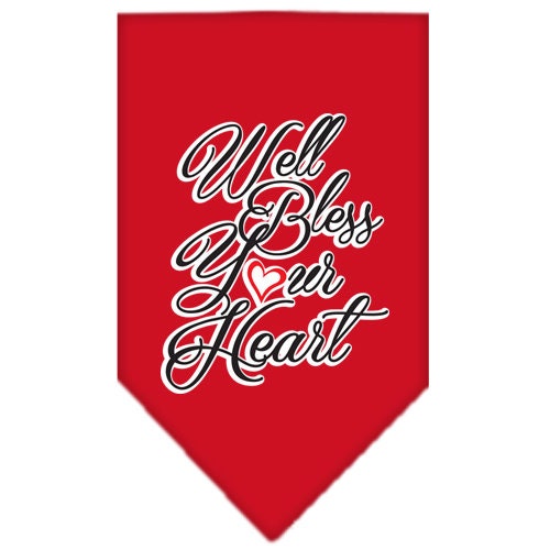 “Well Bless Your Heart” Cotton Pet Bandana from As You Wish Apparel – Southern Charm Dog Bandana
