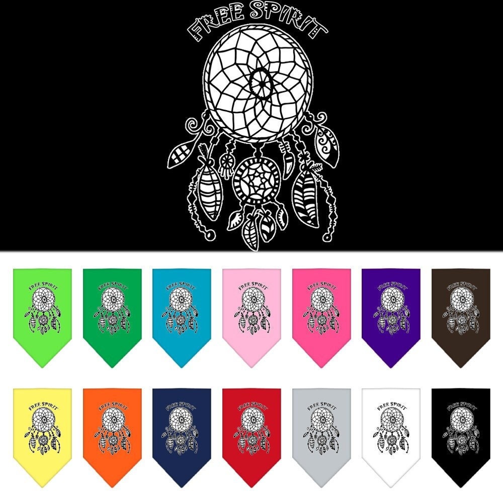 “Free Spirit” Cotton Pet Bandana from As You Wish Apparel – Dog Lifestyle Bandana
