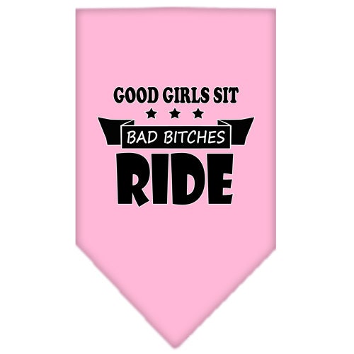 “Bitches Ride” Cotton Pet Bandana from As You Wish Apparel – Dog Humor Bandana