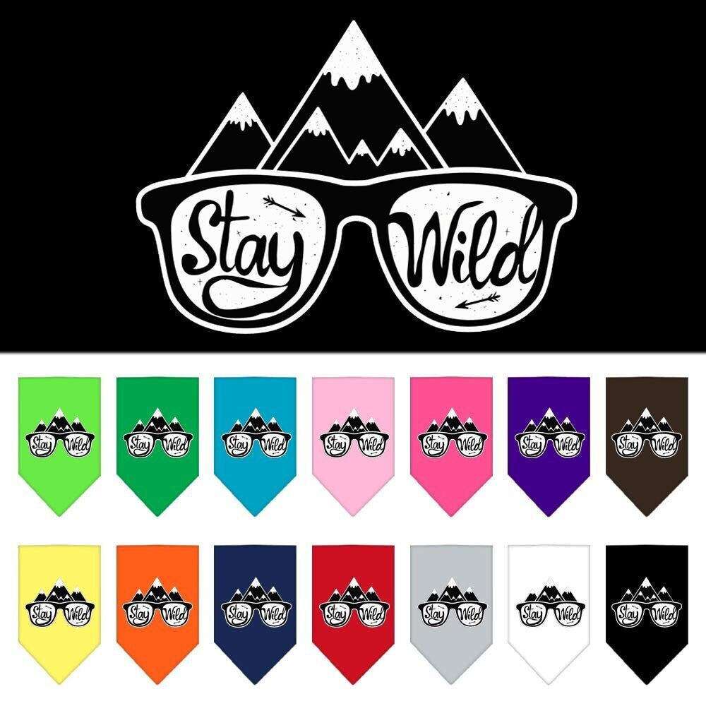 “Stay Wild” Cotton Dog Bandana from As You Wish Apparel – Dog Fashion Bandana