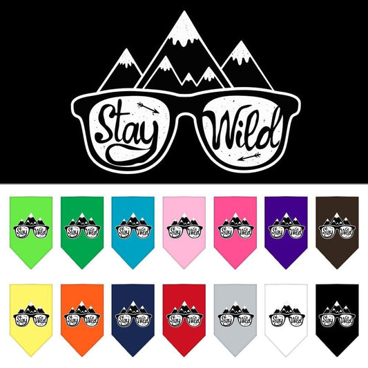 “Stay Wild” Cotton Dog Bandana from As You Wish Apparel – Dog Fashion Bandana