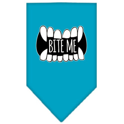 “Bite Me” Cotton Pet Bandana from As You Wish Apparel – Dog Humor Bandana