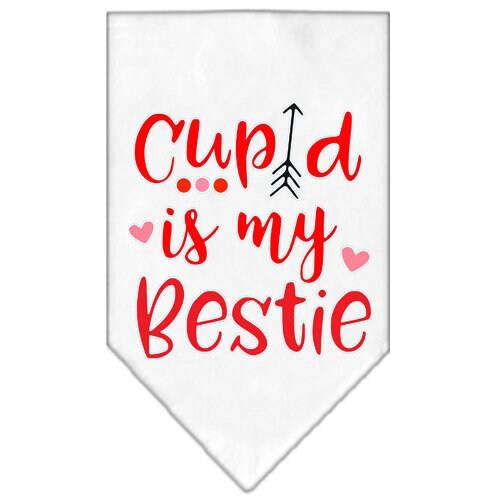 “Cupid Is My Bestie” Cotton Pet Bandana from As You Wish Apparel – Valentine Dog Bandana