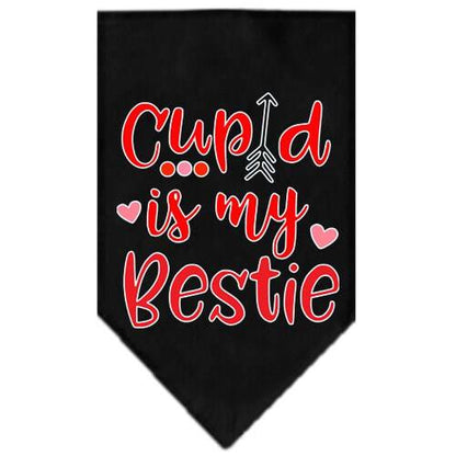 “Cupid Is My Bestie” Cotton Pet Bandana from As You Wish Apparel – Valentine Dog Bandana