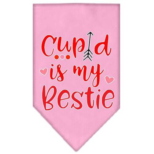 “Cupid Is My Bestie” Cotton Pet Bandana from As You Wish Apparel – Valentine Dog Bandana