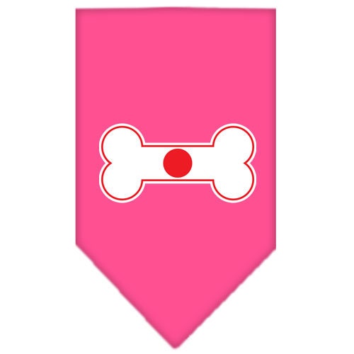 “Bone Shaped Flag Japan” Cotton Pet Bandana from As You Wish Apparel – International Pride Dog Bandana