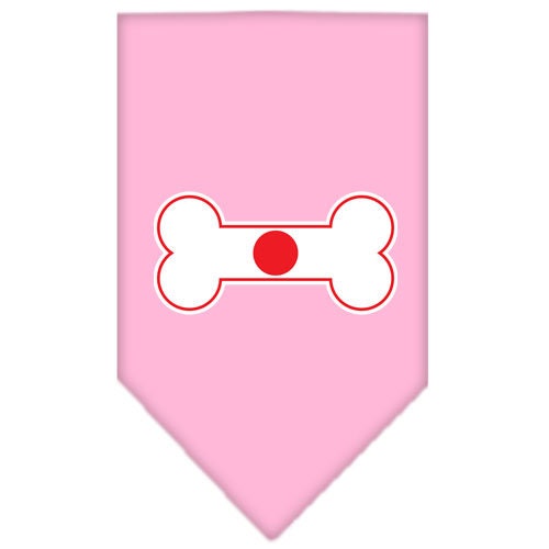 “Bone Shaped Flag Japan” Cotton Pet Bandana from As You Wish Apparel – International Pride Dog Bandana