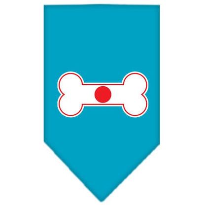 “Bone Shaped Flag Japan” Cotton Pet Bandana from As You Wish Apparel – International Pride Dog Bandana
