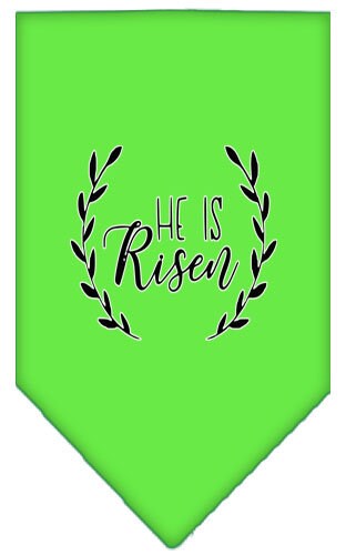 “He Is Risen” Cotton Pet Bandana from As You Wish Apparel – Faith & Easter Dog Bandana