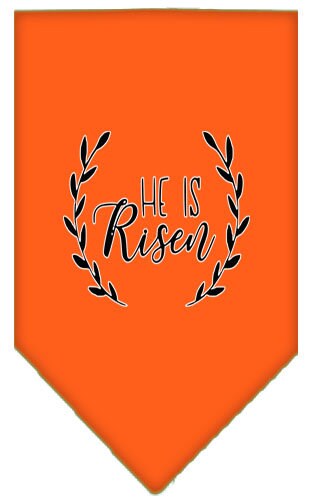 “He Is Risen” Cotton Pet Bandana from As You Wish Apparel – Faith & Easter Dog Bandana