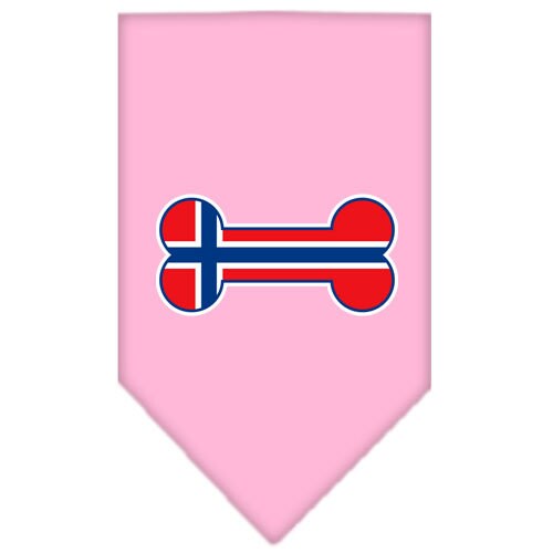 “Bone Shaped Norway Flag” Cotton Pet Bandana from As You Wish Apparel – Norway Pride Dog Bandana
