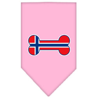 “Bone Shaped Norway Flag” Cotton Pet Bandana from As You Wish Apparel – Norway Pride Dog Bandana