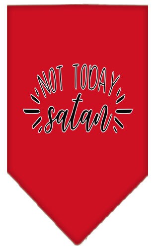 “Not Today Satan” Cotton Pet Bandana from As You Wish Apparel – Dog Humor Bandana