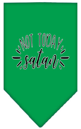 “Not Today Satan” Cotton Pet Bandana from As You Wish Apparel – Dog Humor Bandana
