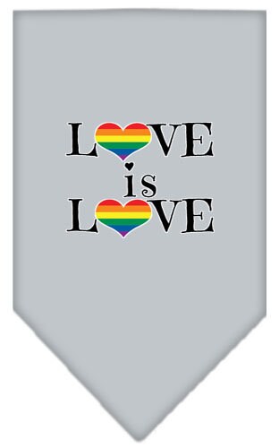“Love Is Love” Cotton Pet Bandana from As You Wish Apparel – Pride Dog Bandana