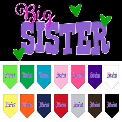 “Big Sister” Cotton Pet Bandana from As You Wish Apparel – Dog Family Bandana