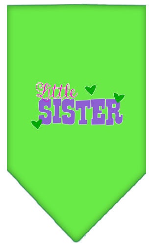 “Little Sister” Cotton Pet Bandana from As You Wish Apparel – Family Dog Bandana