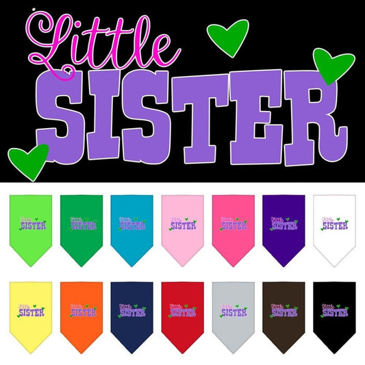 “Little Sister” Cotton Pet Bandana from As You Wish Apparel – Family Dog Bandana