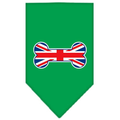 Bone Shaped UK Flag Cotton Pet Bandana from As You Wish Apparel – Dog Fashion Bandana
