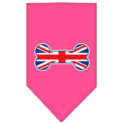 Bone Shaped UK Flag Cotton Pet Bandana from As You Wish Apparel – Dog Fashion Bandana