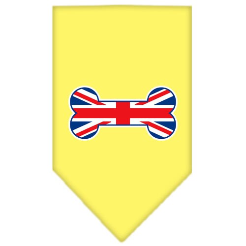 Bone Shaped UK Flag Cotton Pet Bandana from As You Wish Apparel – Dog Fashion Bandana