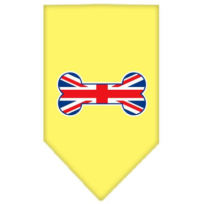 Bone Shaped UK Flag Cotton Pet Bandana from As You Wish Apparel – Dog Fashion Bandana