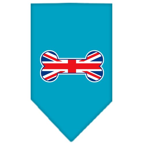 Bone Shaped UK Flag Cotton Pet Bandana from As You Wish Apparel – Dog Fashion Bandana