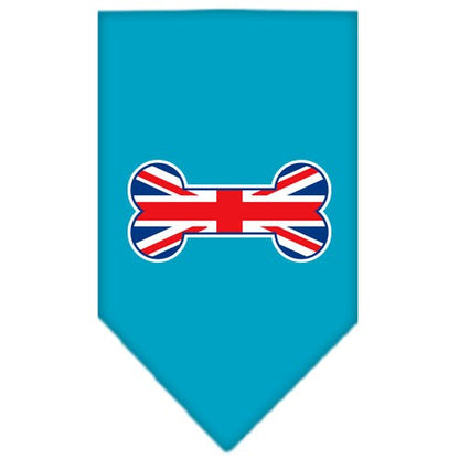 Bone Shaped UK Flag Cotton Pet Bandana from As You Wish Apparel – Dog Fashion Bandana