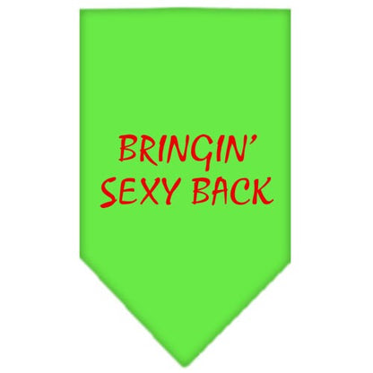 “Bringin Sexy Back” Cotton Pet Bandana from As You Wish Apparel – Dog Humor Bandana