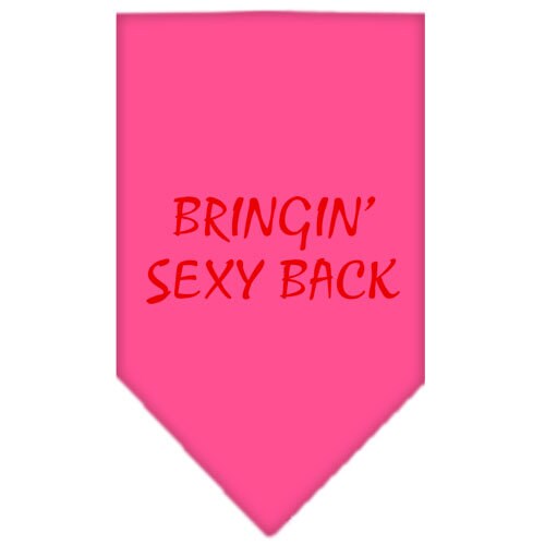 “Bringin Sexy Back” Cotton Pet Bandana from As You Wish Apparel – Dog Humor Bandana