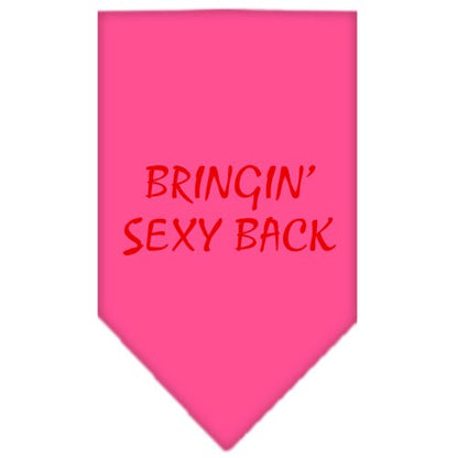 “Bringin Sexy Back” Cotton Pet Bandana from As You Wish Apparel – Dog Humor Bandana