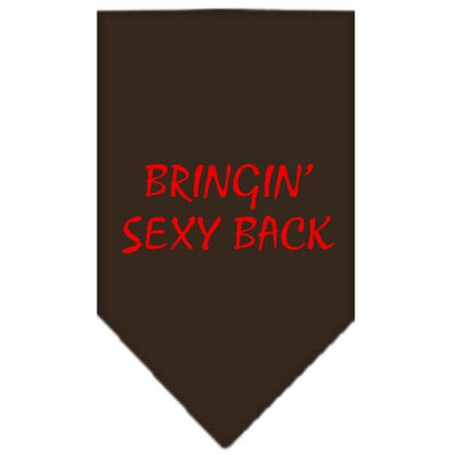 “Bringin Sexy Back” Cotton Pet Bandana from As You Wish Apparel – Dog Humor Bandana