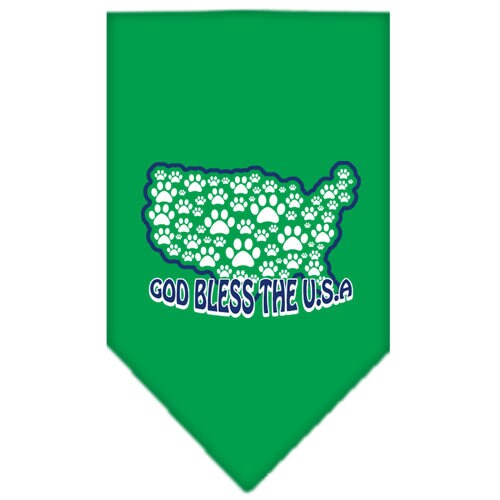 “God Bless The USA” Cotton Pet Bandana from As You Wish Apparel – Patriotic Dog Bandana