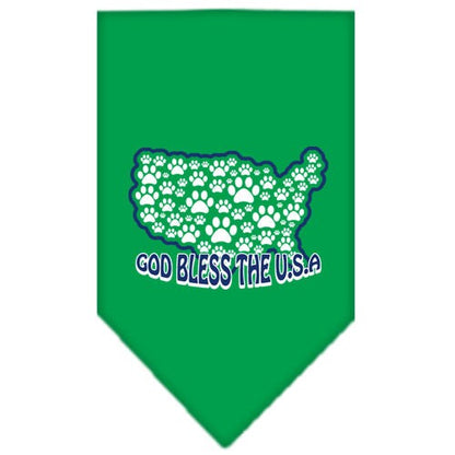 “God Bless The USA” Cotton Pet Bandana from As You Wish Apparel – Patriotic Dog Bandana