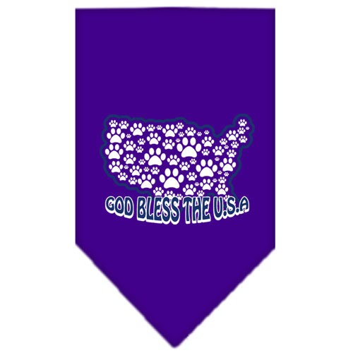 “God Bless The USA” Cotton Pet Bandana from As You Wish Apparel – Patriotic Dog Bandana