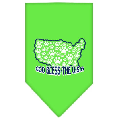 “God Bless The USA” Cotton Pet Bandana from As You Wish Apparel – Patriotic Dog Bandana