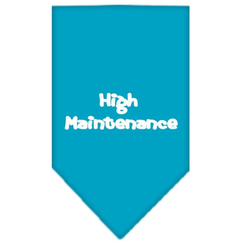 “High Maintenance” Cotton Pet Bandana from As You Wish Apparel – Dog Humor Bandana