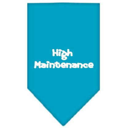 “High Maintenance” Cotton Pet Bandana from As You Wish Apparel – Dog Humor Bandana