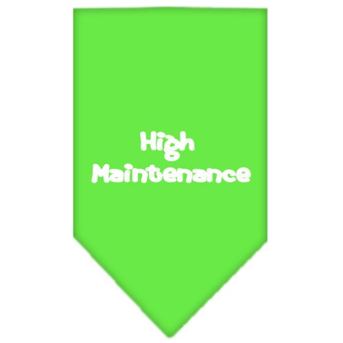 “High Maintenance” Cotton Pet Bandana from As You Wish Apparel – Dog Humor Bandana