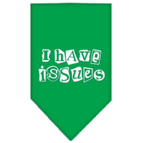 “I Have Issues” Cotton Pet Bandana from As You Wish Apparel – Dog Humor Bandana
