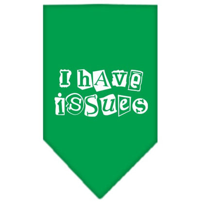 “I Have Issues” Cotton Pet Bandana from As You Wish Apparel – Dog Humor Bandana