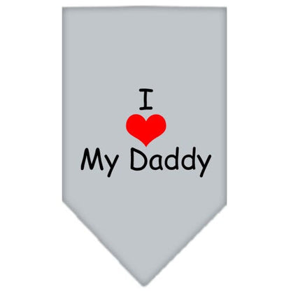 “I Love My Daddy” Cotton Pet Bandana from As You Wish Apparel – Dog Love Bandana