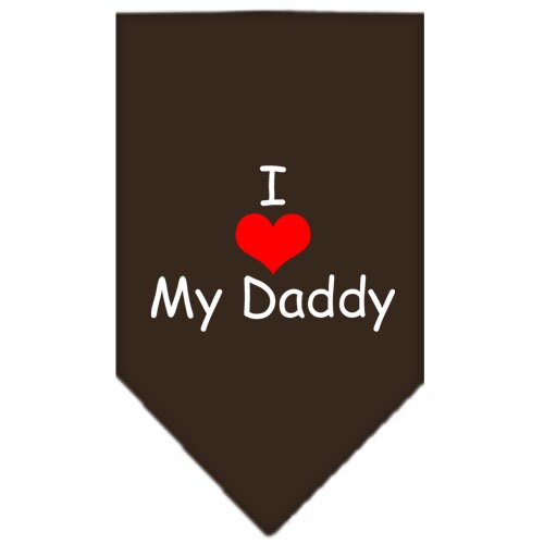 “I Love My Daddy” Cotton Pet Bandana from As You Wish Apparel – Dog Love Bandana
