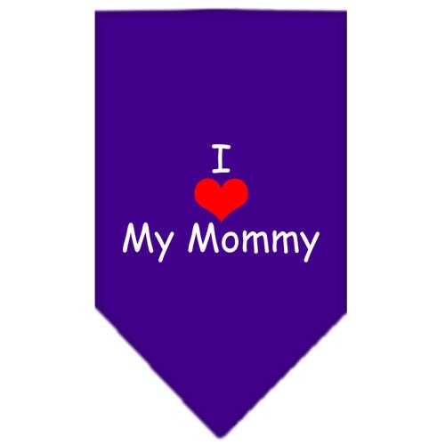 “I Love My Mommy” Cotton Pet Bandana from As You Wish Apparel – Dog Love Bandana