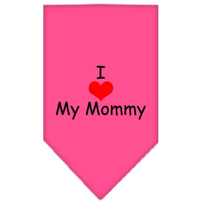 “I Love My Mommy” Cotton Pet Bandana from As You Wish Apparel – Dog Love Bandana